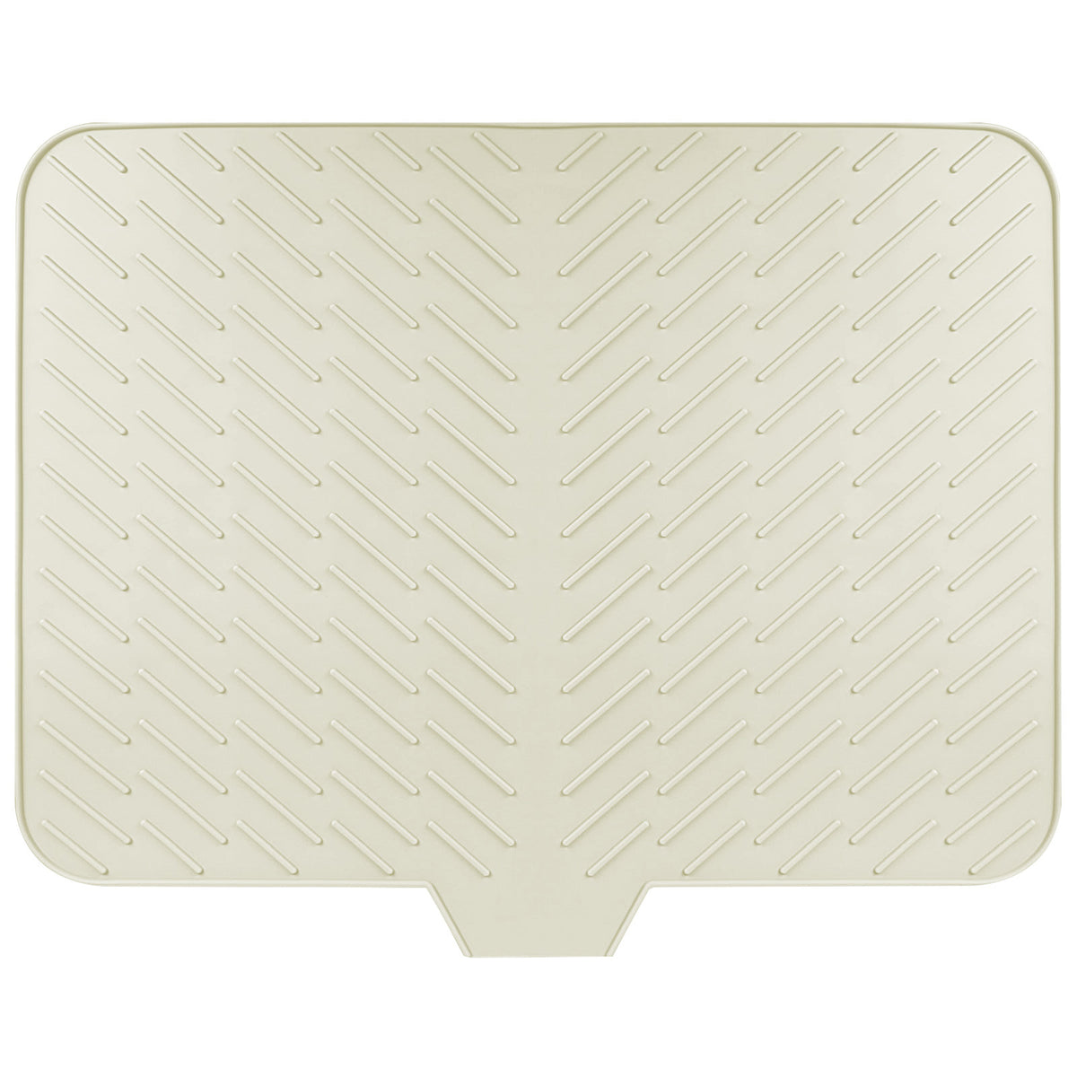 Silicone Large Size Dish Drying Mat with Built-in Drain Lip Dish Drainer Mats for Kitchen Counter Easy-Clean High Temperature Resistance