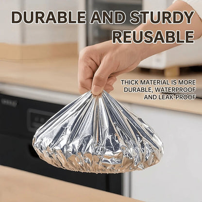 Reusable Aluminum Foil Thermal Food Cover — Heat-Retaining, Washable & Freshness-Preserving Kitchen Essential